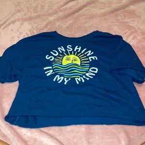 crop top sunshine in my mind kids shirts for all